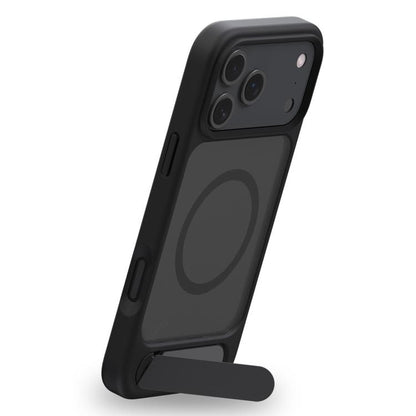 For iPhone 16 Pro Max Kalebol MagSafe Invisible Tilt Holder PC Hybrid TPU Case(Grey White) - iPhone 16 Pro Max Cases by Kalebol | Online Shopping UK | buy2fix