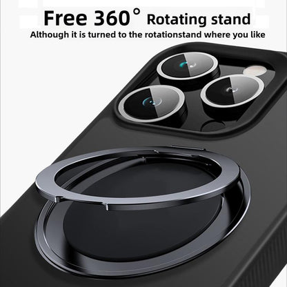 For iPhone 17 Pro Max Kalebol Rotating Holder MagSafe PC Hybrid TPU Phone Case(Black) - iPhone 17 Pro Max Cases by Kalebol | Online Shopping UK | buy2fix