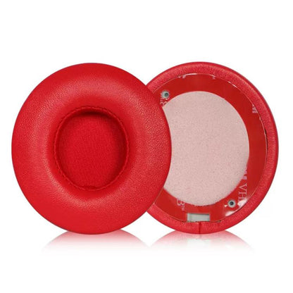 1 Pair Lambskin Replacement Earpads For Beats Solo3 / Solo2 Wireless(Red) - Earmuff & Pad by buy2fix | Online Shopping UK | buy2fix