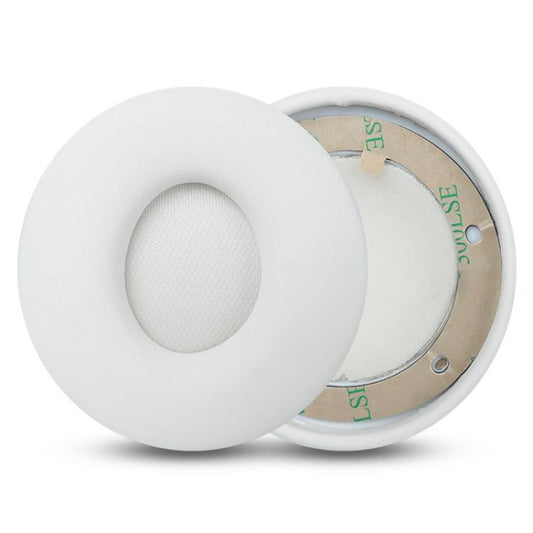 1 Pair Protein Leather Replacement Earpads For Beats Solo Pro(White) - Earmuff & Pad by buy2fix | Online Shopping UK | buy2fix