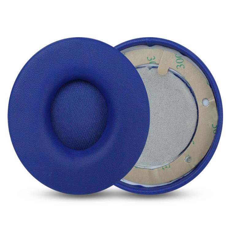1 Pair Protein Leather Replacement Earpads For Beats Solo Pro(Dark Blue) - Earmuff & Pad by buy2fix | Online Shopping UK | buy2fix