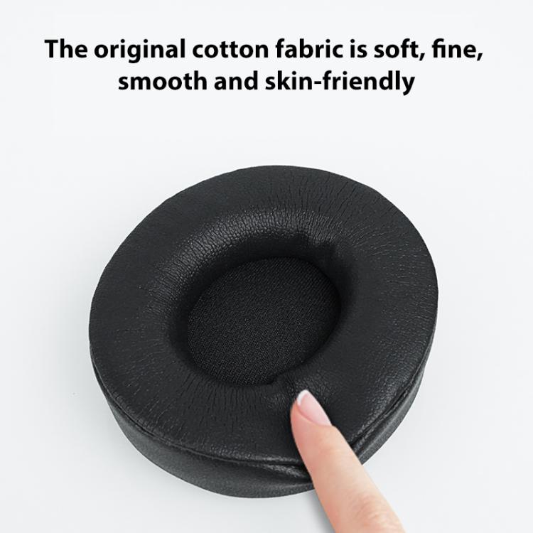 1 Pair Protein Leather Replacement Earpads For Beats Solo Pro(Grey) - Earmuff & Pad by buy2fix | Online Shopping UK | buy2fix