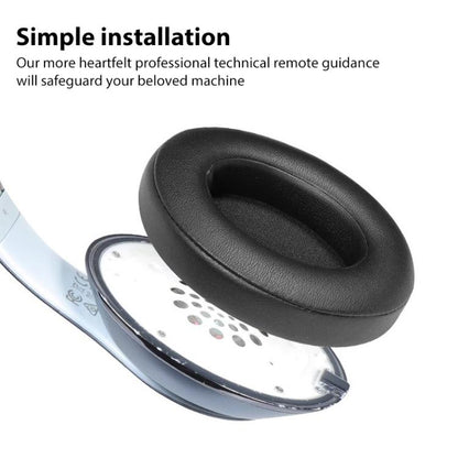 1 Pair Ice Feeling Gel Replacement Earpads For Beats Studio3 / 2(Black) - Earmuff & Pad by buy2fix | Online Shopping UK | buy2fix