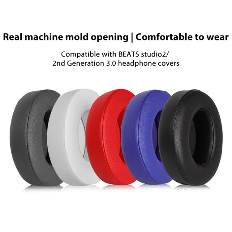 1 Pair Protein Leather Thickened 26mm Replacement Earpads For Beats Studio3 / 2(Titanium) - Earmuff & Pad by buy2fix | Online Shopping UK | buy2fix