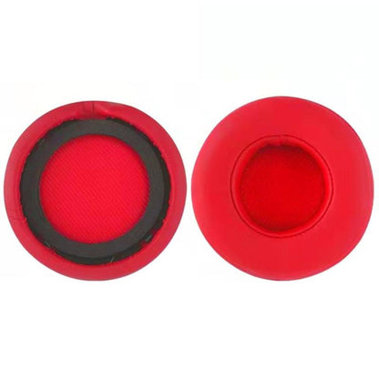 2pcs Protein Leather Replacement Earpads For Beats Studio Pro(Red) - Earmuff & Pad by buy2fix | Online Shopping UK | buy2fix