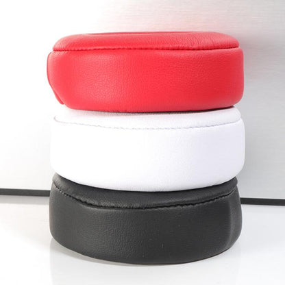 2pcs Protein Leather Replacement Earpads For Beats Studio Pro(White) - Earmuff & Pad by buy2fix | Online Shopping UK | buy2fix