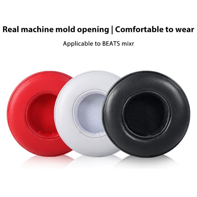 2pcs Lambskin Replacement Earpads For Beats Mixr(White) - Earmuff & Pad by buy2fix | Online Shopping UK | buy2fix