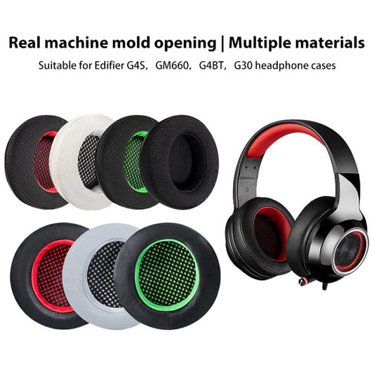 2pcs Mesh Replacement Earpads For EDIFIER HECATE G4(Black Red) - Earmuff & Pad by buy2fix | Online Shopping UK | buy2fix