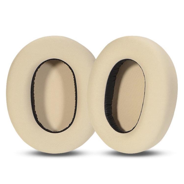 2pcs Ice Silk Cloth Replacement Earpads For EDIFIER W820NB / Free Pro / K820NC(Apricot) - Earmuff & Pad by buy2fix | Online Shopping UK | buy2fix