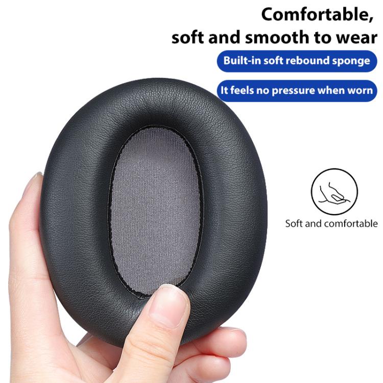 2pcs Ice Silk Cloth Replacement Earpads For EDIFIER W820NB / Free Pro / K820NC(Blue) - Earmuff & Pad by buy2fix | Online Shopping UK | buy2fix