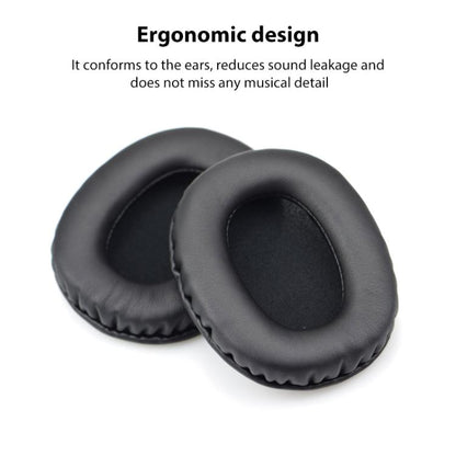 2pcs Protein Leather Snap-on Replacement Earpads For EDIFIER W800BT PLUS(Black) - Earmuff & Pad by buy2fix | Online Shopping UK | buy2fix