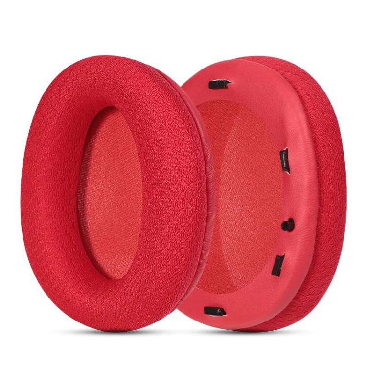 2pcs Mesh Snap-on Replacement Earpads For EDIFIER W800BT PLUS(Red) - Earmuff & Pad by buy2fix | Online Shopping UK | buy2fix