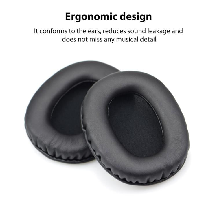 2pcs Ice Feeling Gel Cloth Snap-on Replacement Earpads For EDIFIER W800BT PLUS(Black) - Earmuff & Pad by buy2fix | Online Shopping UK | buy2fix