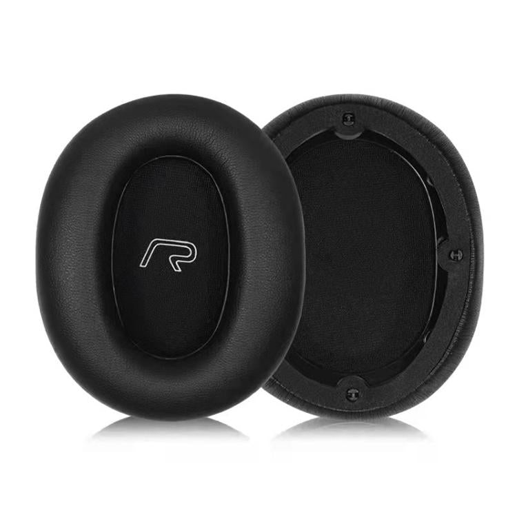 1 Pair Printing Protein Leather Replacement Earpads For EDIFIER W830BT / W860NB(Black) - Earmuff & Pad by buy2fix | Online Shopping UK | buy2fix