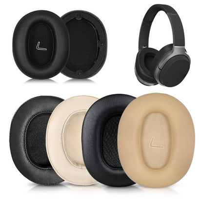 1 Pair Printing Protein Leather Replacement Earpads For EDIFIER W830BT / W860NB(Black) - Earmuff & Pad by buy2fix | Online Shopping UK | buy2fix