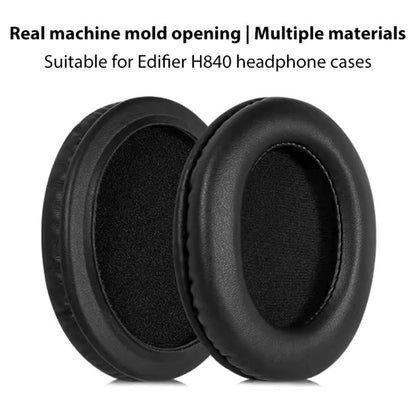 2pcs Protein Leather Replacement Earpads For EDIFIER H840 / H841P / K830 / G3 / K5000 / K6500(Apricot) - Earmuff & Pad by buy2fix | Online Shopping UK | buy2fix