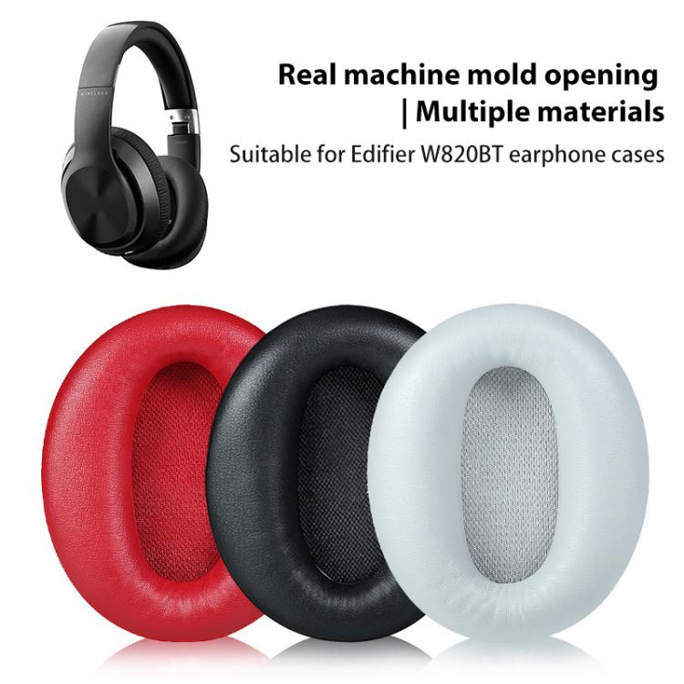 2pcs Lambskin Replacement Earpads For EDIFIER W820BT(Grey) - Earmuff & Pad by buy2fix | Online Shopping UK | buy2fix