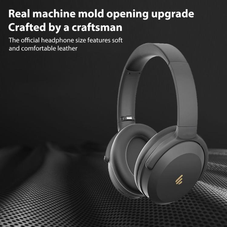 2pcs Protein Leather Replacement Earpads For EDIFIER MT6 Pro(Black) - Earmuff & Pad by buy2fix | Online Shopping UK | buy2fix