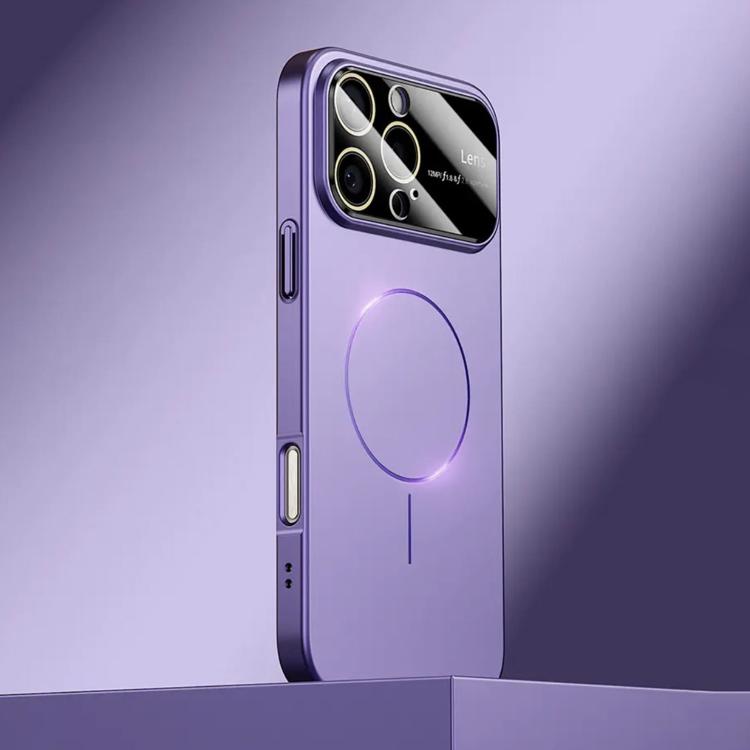 For iPhone 16 Pro Max Kalebol Large Window MagSafe Frosted PC Phone Case(Deep Purple) - iPhone 16 Pro Max Cases by Kalebol | Online Shopping UK | buy2fix