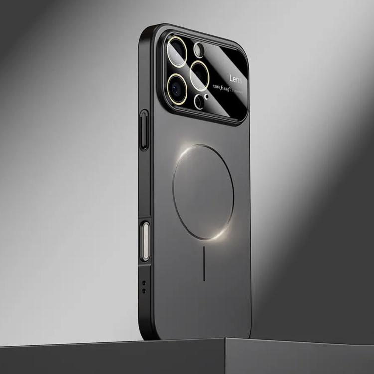 For iPhone 16 Pro Max Kalebol Large Window MagSafe Frosted PC Phone Case(Black) - iPhone 16 Pro Max Cases by Kalebol | Online Shopping UK | buy2fix