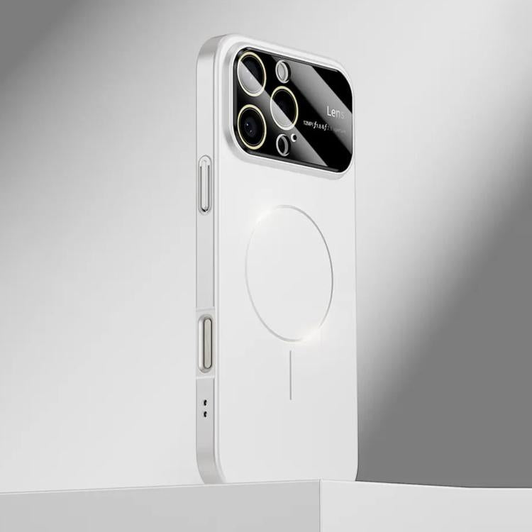 For iPhone 16 Pro Max Kalebol Large Window MagSafe Frosted PC Phone Case(White) - iPhone 16 Pro Max Cases by Kalebol | Online Shopping UK | buy2fix