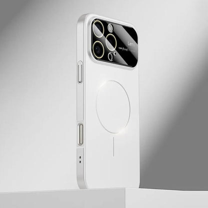 For iPhone 16 Pro Kalebol Large Window MagSafe Frosted PC Phone Case(White) - iPhone 16 Pro Cases by Kalebol | Online Shopping UK | buy2fix