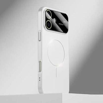 For iPhone 16 Plus Kalebol Large Window MagSafe Frosted PC Phone Case(White) - iPhone 16 Plus Cases by Kalebol | Online Shopping UK | buy2fix