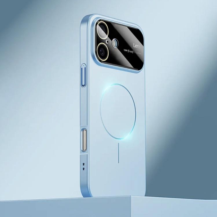 For iPhone 16 Plus Kalebol Large Window MagSafe Frosted PC Phone Case(Sierra Blue) - iPhone 16 Plus Cases by Kalebol | Online Shopping UK | buy2fix