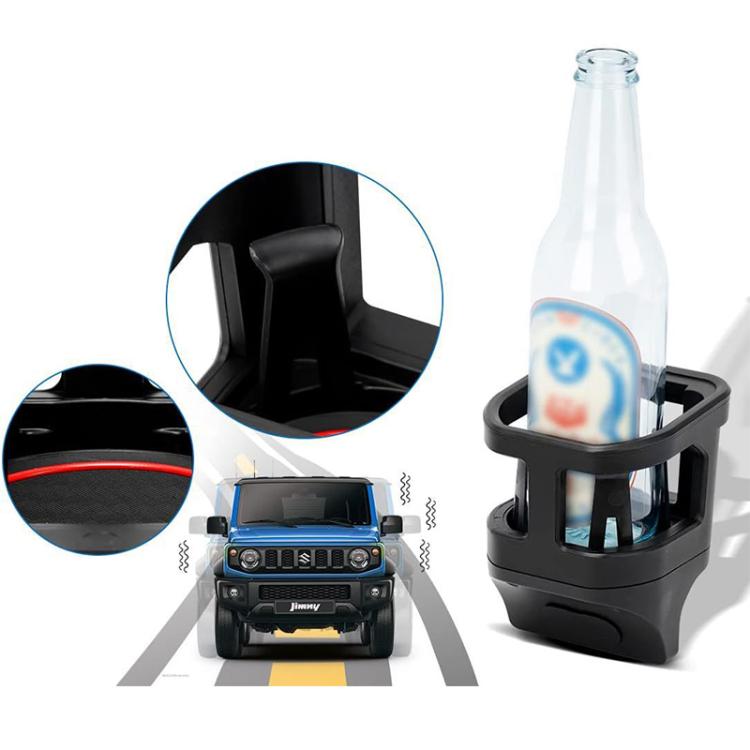 For Suzuki Jimny JB74 / JB64 2018- Car Air Outlet Water Cup Holder, with 3pcs Anti-slip Mats(Black) - Car Drink Holders by buy2fix | Online Shopping UK | buy2fix