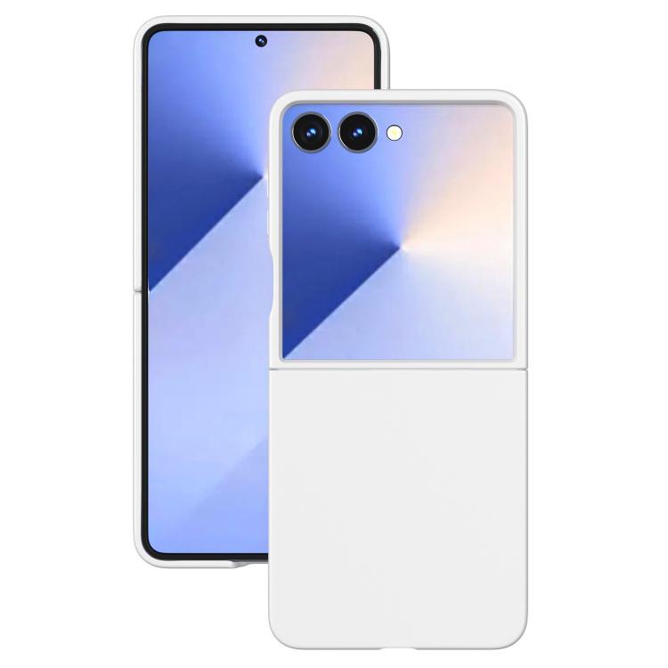 For Samsung Galaxy Z Flip7 Kalebol Paint-sprayed Solid Color PC Phone Case(White) - Galaxy Z Flip7 5G Cases by Kalebol | Online Shopping UK | buy2fix