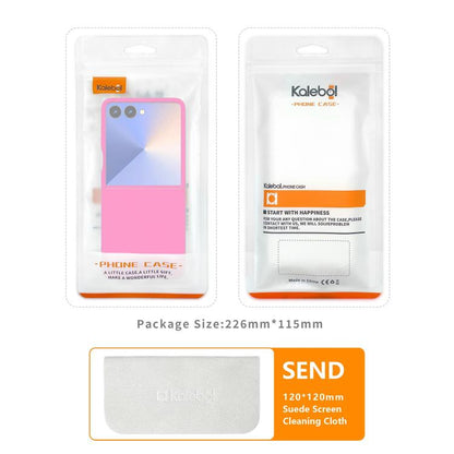 For Samsung Galaxy Z Flip7 Kalebol Paint-sprayed Solid Color PC Phone Case(Blue) - Galaxy Z Flip7 5G Cases by Kalebol | Online Shopping UK | buy2fix