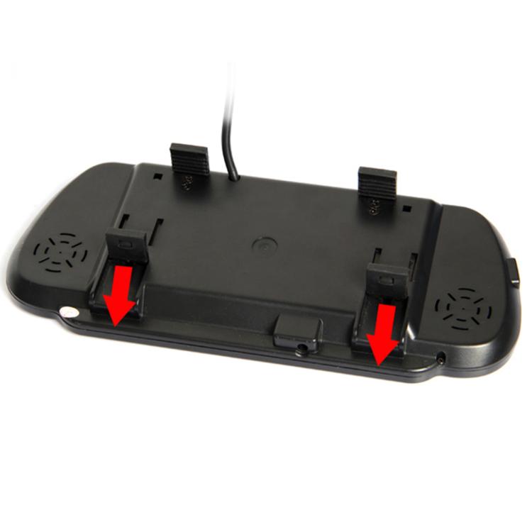 7 inch IPS HD Screen AHD Touch Button Car Reversing Rearview Camera Monitor Kit(Black) - Rearview Monitors by buy2fix | Online Shopping UK | buy2fix