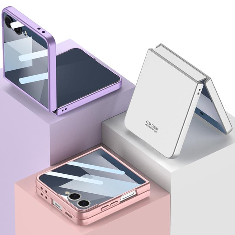 For Samsung Galaxy Z Flip7 5G GKK Integrated Ultra-thin Full Coverage Phone Case(Silver) - Galaxy Z Flip7 5G Cases by GKK | Online Shopping UK | buy2fix
