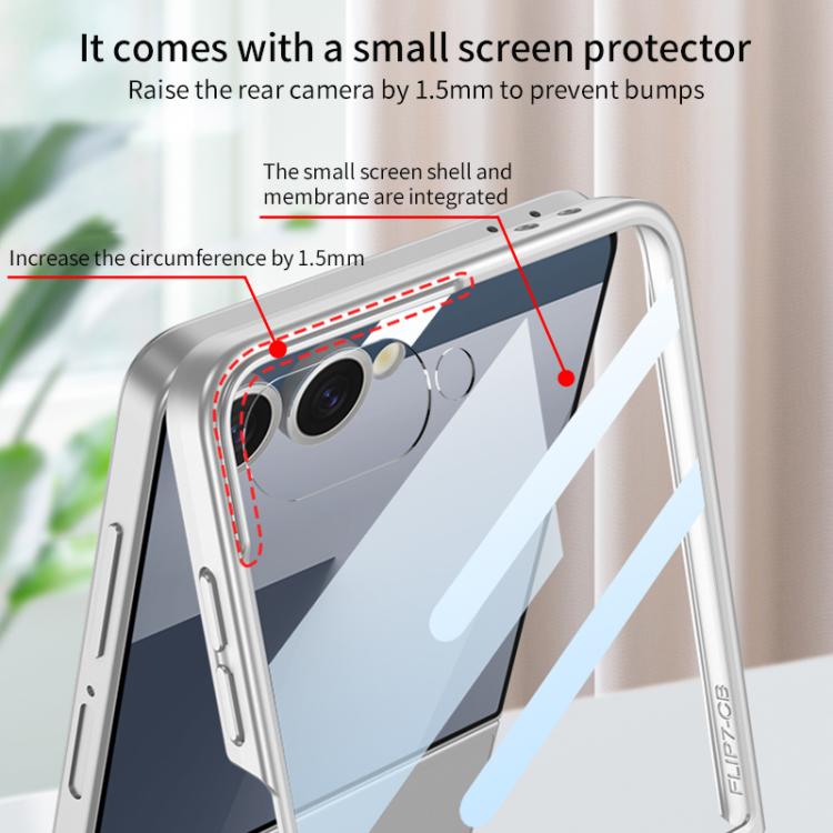 For Samsung Galaxy Z Flip7 5G GKK Integrated Ultra-thin Full Coverage Phone Case(Titanium Grey) - Galaxy Z Flip7 5G Cases by GKK | Online Shopping UK | buy2fix
