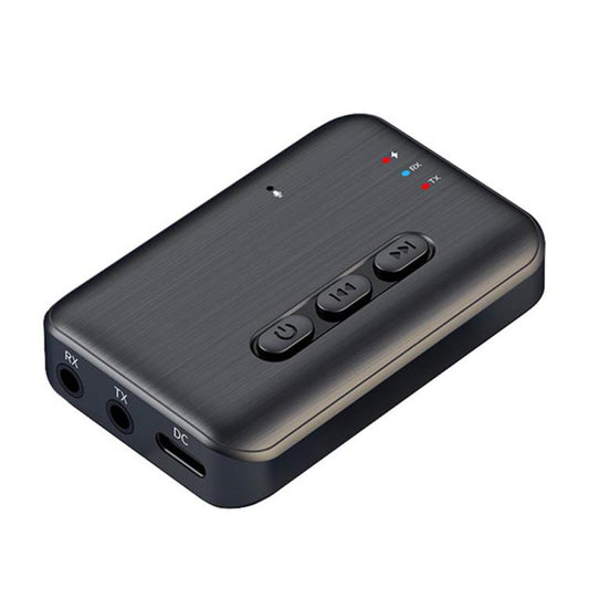 2 in 1 Car Bluetooth AUX Receiver Transmitter Bluetooth Audio Adapter(Black) - Bluetooth Adapters by buy2fix | Online Shopping UK | buy2fix