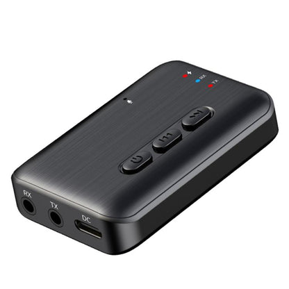 2 in 1 Car Bluetooth AUX Receiver Transmitter Bluetooth Audio Adapter(Black) - Bluetooth Adapters by buy2fix | Online Shopping UK | buy2fix