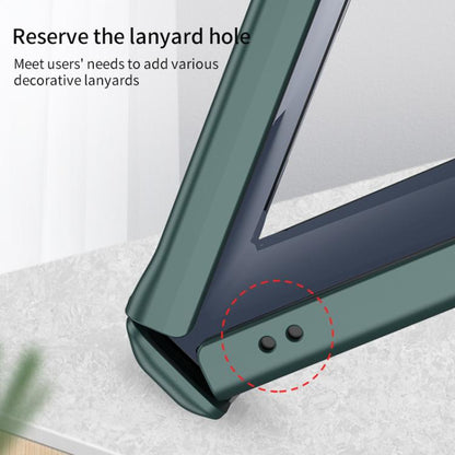 For Samsung Galaxy Z Flip7 5G GKK Integrated HD Film Magnetic Full Coverage Flip Phone Case(Green) - Galaxy Z Flip7 5G Cases by GKK | Online Shopping UK | buy2fix