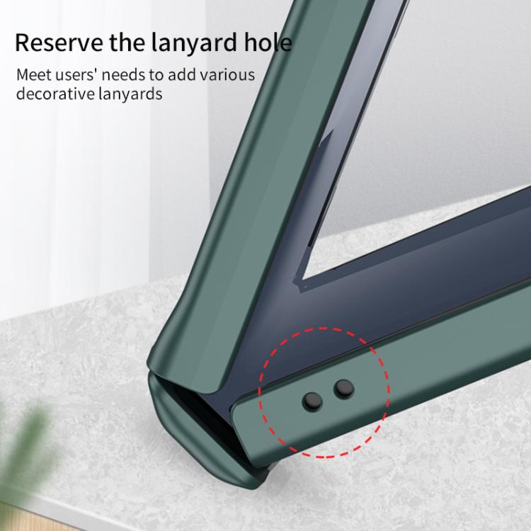 For Samsung Galaxy Z Flip7 5G GKK Integrated Privacy Film Magnetic Full Coverage Flip Phone Case(Grey) - Galaxy Z Flip7 5G Cases by GKK | Online Shopping UK | buy2fix