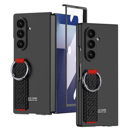 For Samsung Galaxy Z Fold7 5G GKK Integrated Ultra-thin Side Wristband Phone Case, Not Included Pen(Carbon Fiber) - Galaxy Z Fold7 5G Cases by GKK | Online Shopping UK | buy2fix