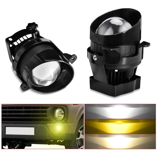 T11 2pcs/Pack 55W 3 inch High Power Dual Lens Fog Light, Left and Right Oblique Angle for LADA 2190 / 2192 - Fog / Driving Lights by buy2fix | Online Shopping UK | buy2fix