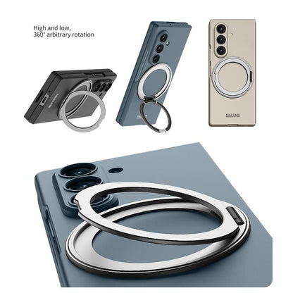 For Samsung Galaxy Z Fold7 5G GKK Integrated Ultra-thin Full Cover Magnetic Phone Case with Rotating Bracket(Grey) - Galaxy Z Fold7 5G Cases by GKK | Online Shopping UK | buy2fix