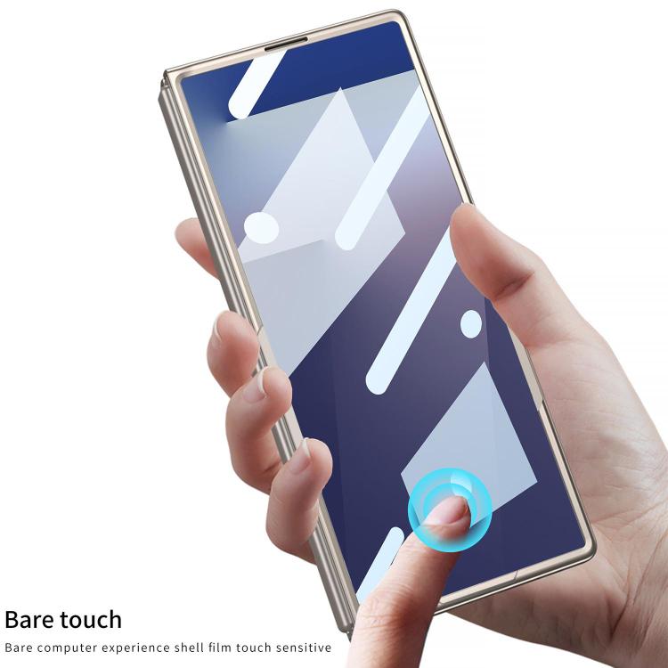 For Samsung Galaxy Z Fold7 5G GKK Integrated Ultra-thin Full Cover Phone Case with Bracket(Green) - Galaxy Z Fold7 5G Cases by GKK | Online Shopping UK | buy2fix