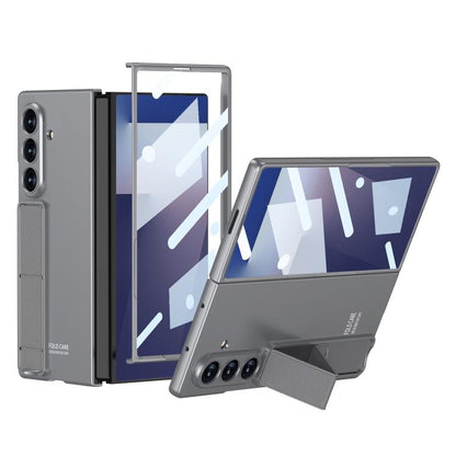 For Samsung Galaxy Z Fold7 5G GKK Integrated Ultra-thin Full Cover Phone Case with Bracket(Grey) - Galaxy Z Fold7 5G Cases by GKK | Online Shopping UK | buy2fix