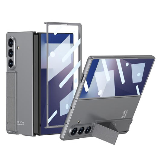 For Samsung Galaxy Z Fold7 5G GKK Integrated Ultra-thin Full Cover Phone Case with Bracket(Grey) - Galaxy Z Fold7 5G Cases by GKK | Online Shopping UK | buy2fix