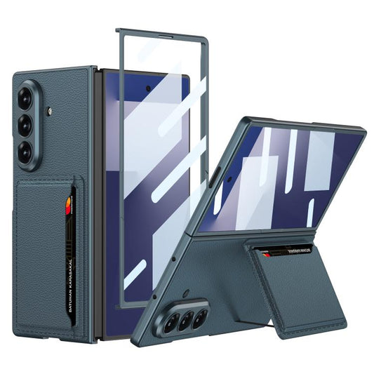 For Samsung Galaxy Z Fold7 5G GKK Integrated Ultra-thin Leather Phone Case with Card Slots(Green) - Galaxy Z Fold7 5G Cases by GKK | Online Shopping UK | buy2fix