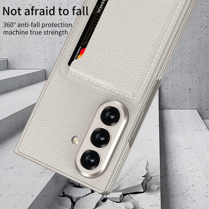 For Samsung Galaxy Z Fold7 5G GKK Integrated Ultra-thin Leather Phone Case with Card Slots(Carbon Fiber) - Galaxy Z Fold7 5G Cases by GKK | Online Shopping UK | buy2fix