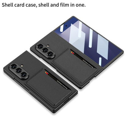 For Samsung Galaxy Z Fold7 5G GKK Integrated Ultra-thin Leather Phone Case with Card Slots(Green) - Galaxy Z Fold7 5G Cases by GKK | Online Shopping UK | buy2fix