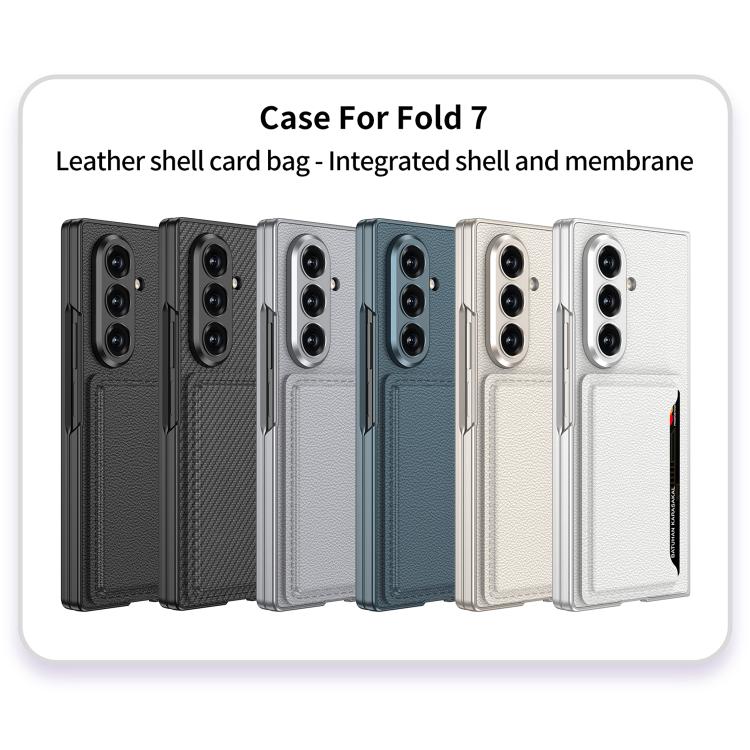 For Samsung Galaxy Z Fold7 5G GKK Integrated Ultra-thin Leather Phone Case with Card Slots(Green) - Galaxy Z Fold7 5G Cases by GKK | Online Shopping UK | buy2fix