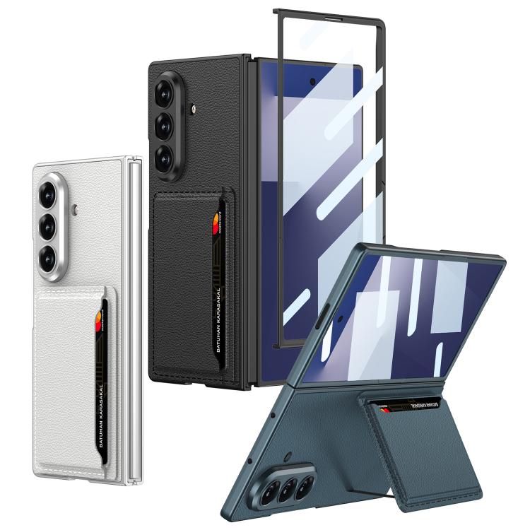 For Samsung Galaxy Z Fold7 5G GKK Integrated Ultra-thin Leather Phone Case with Card Slots(Titanium Grey) - Galaxy Z Fold7 5G Cases by GKK | Online Shopping UK | buy2fix