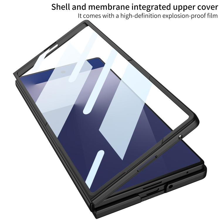 For Samsung Galaxy Z Fold7 5G GKK Integrated Ultra-thin Leather Phone Case with Card Slots(Titanium Grey) - Galaxy Z Fold7 5G Cases by GKK | Online Shopping UK | buy2fix